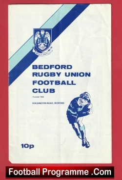  Oxford University Rugby v Bedford 1949 - 1940s Single Sheet Football Programme .COM Football Programmes Memorabilia