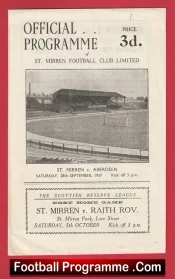 St Mirren v Raith Rovers 1957