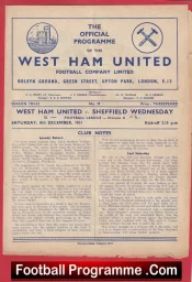 West Ham United v Sheffield Wednesday 1951