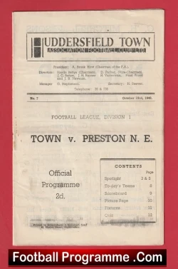  Tottenham Hotspur v Manchester City 1951 Football Programme .COM Football Programmes Memorabilia