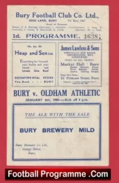 Bury v Oldham Athletic 1945 – 1940s