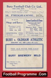 Bury v Oldham Athletic 1945 – 1940s