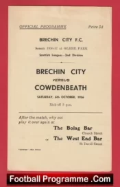 Brechin City v Cowdenbeath 1956 – Gilebe Park Scotland