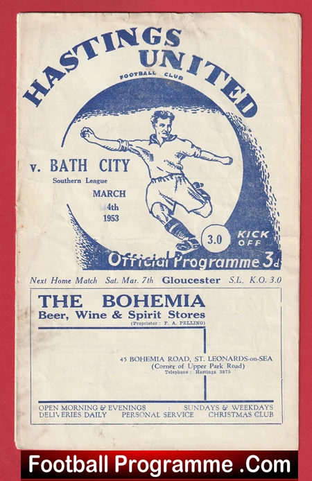 Hastings United v Gloucester 1953 - 1950s - Image 2