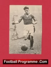  Manchester United Jack Rowley Autographed Signed Picture Man Utd 1940s Football Programme .COM Football Programmes Memorabilia