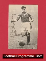  Manchester United Jack Rowley Autographed Signed Picture Man Utd 1940s Football Programme .COM Football Programmes Memorabilia