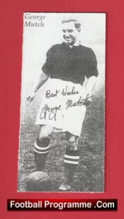 Manchester United George Mutch Autographed Signed Picture Man Utd 1930s