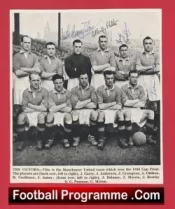 Manchester United Multi Autographed Signed Picture Man Utd 1948