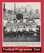 Manchester United Multi Autographed Signed Picture Man Utd 1948