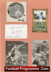 Manchester City Roy Clarke Autograph Signed Picture 1950s