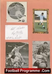 Manchester City Roy Clarke Autograph Signed Picture 1950s