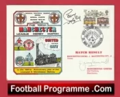 Manchester United Jimmy Greenhoff + Sammy Mcilroy Autographed Signed FDC