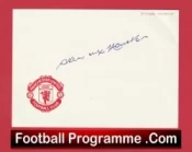 Manchester United Stewart Houston Autograph Signed Sheet
