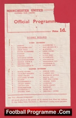  Manchester United v Newcastle United 1958 - Man Utd Youth Cup Football Programme .COM Football Programmes Memorabilia