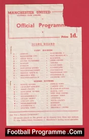 Manchester United v Wolves 1958 – Reserves Man Utd Busby Babes Last