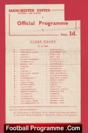 Manchester United v Burnley 1957 – Reserves Busby Babes Bobby Charlton
