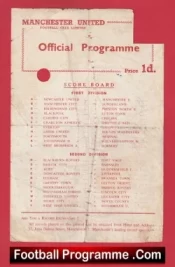  Manchester United v Newcastle United 1956 - Reserves Busby Babes Bobby Charlton Football Programme .COM Football Programmes Memorabilia