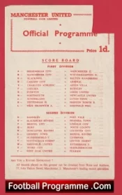  Manchester United v Stoke City 1956 - Reserves Busby Babes Bobby Charlton Football Programme .COM Football Programmes Memorabilia