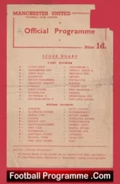 Manchester United v Barnsley 1957 – Reserves Busby Babes Albert Scanlon