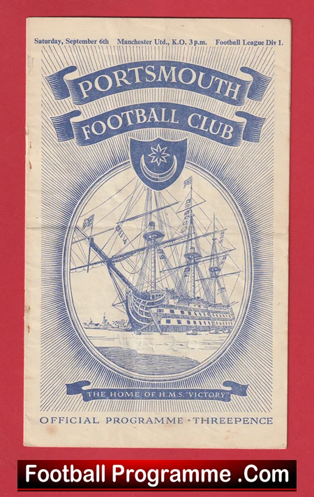 Portsmouth v Manchester United 1952 - 1950s Man Utd - Image 2