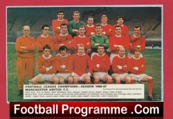  Manchester United David Herd Autographed Signed Picture 1960's Football Programme .COM Football Programmes Memorabilia