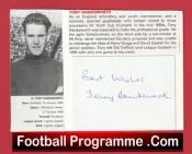 Manchester United Tony Hawksworth Autographed Signed Picture Card 1950s