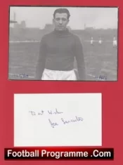 Manchester United Joe Lancaster Autographed Signed Picture Sheet