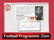  Manchester United Tony Grimshaw Autographed Signed Picture Sheet Football Programme .COM Football Programmes Memorabilia