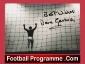 Manchester United David Gaskell Autographed Signed Picture Photograph