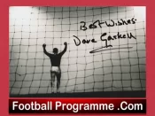 Manchester United David Gaskell Autographed Signed Picture Photograph