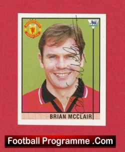  Manchester United David May Autographed Signed Football Card Man Utd Football Programme .COM Football Programmes Memorabilia