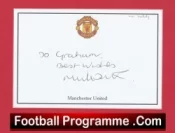 Manchester United Mike Duxbury Autograph Signed Sheet