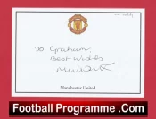 Manchester United Mike Duxbury Autograph Signed Sheet
