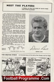 Manchester United v Sheffield Wednesday 1963 – Signed Denis Law