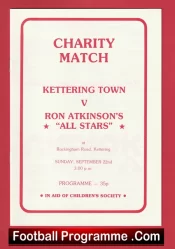 Kettering Town v Ron Atkinson All Stars 1980s – Plus George Best