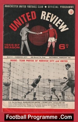  Manchester United v Sheffield Wednesday 1963 - Signed Denis Law Football Programme .COM Football Programmes Memorabilia