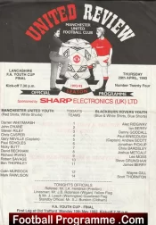 Manchester United v Blackburn Rovers 1993 – Youth Cup Final + Beckham