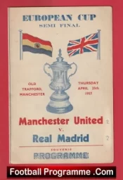 Manchester United v Real Madrid 1957 Pirate European Semi Final