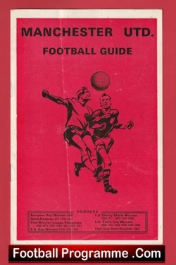  Manchester United v Real Madrid 1957 Pirate European Semi Final Football Programme .COM Football Programmes Memorabilia