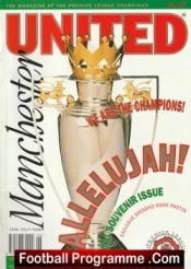  Manchester United Premier Champions Souvenir Magazine 1993 Man Utd Football Programme .COM Football Programmes Memorabilia