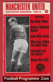 Manchester United Football Club Official Handbook 1969 – 1970