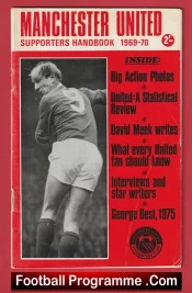 Manchester United Football Club Official Handbook 1969 – 1970