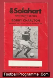  Bobby Charlton Night Series Football Tournament 1980 Australia Football Programme .COM Football Programmes Memorabilia