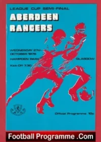 Aberdeen v Glasgow Rangers 1976 – Cup Semi Final Hampden