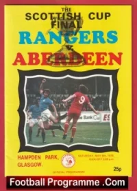 Aberdeen v Glasgow Rangers 1978 – Scottish Cup Final Hampden