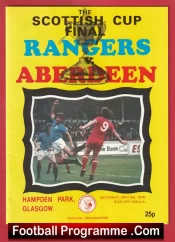 Aberdeen v Glasgow Rangers 1978 – Scottish Cup Final Hampden