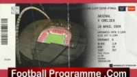 Arsenal v Chelsea 2009 – FA Cup Semi Final Ticket