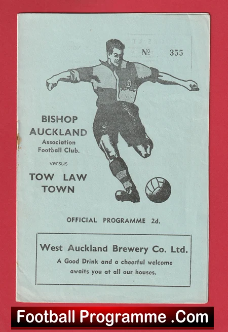 Bishop Auckland v Tow Law Town 1955 - Image 2