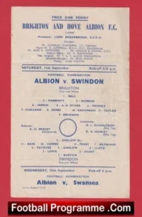 Brighton Hove Albion v Swindon Town 1948 – 1940s