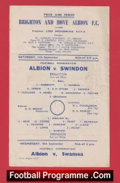 Brighton Hove Albion v Swindon Town 1948 – 1940s